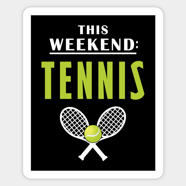 This weekend tennis Sticker by Mamon